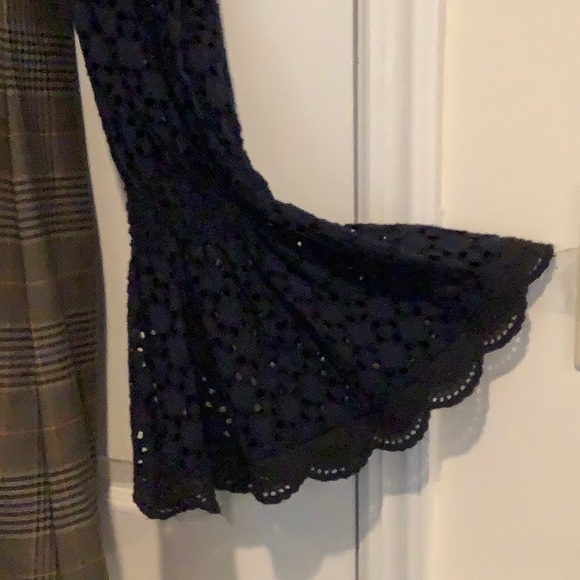 SEA Women’s Plaid/Navy Whimsigoth Y2K Preppy Academia School Girl Mini Dress - Picture 3 of 8